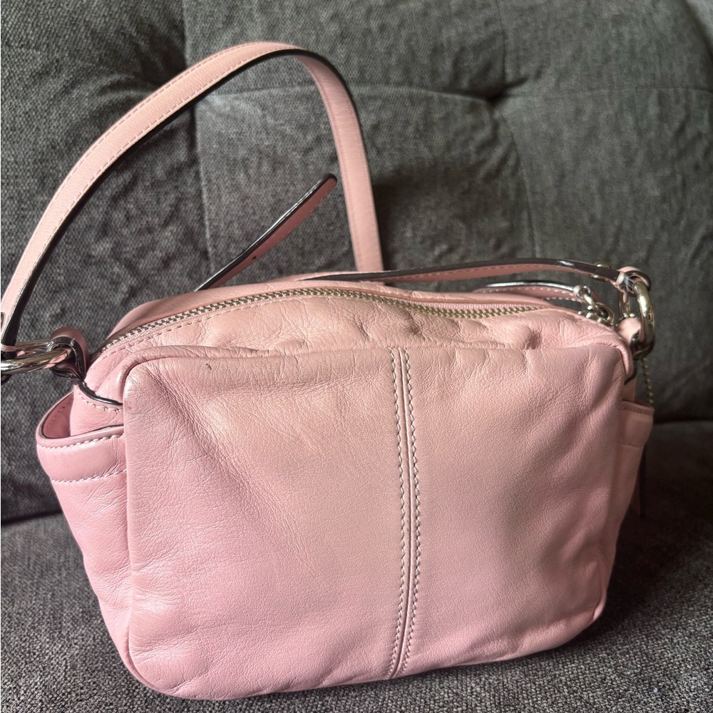 Coach Pink Leather Crossbody Bag - Picture 4 of 9